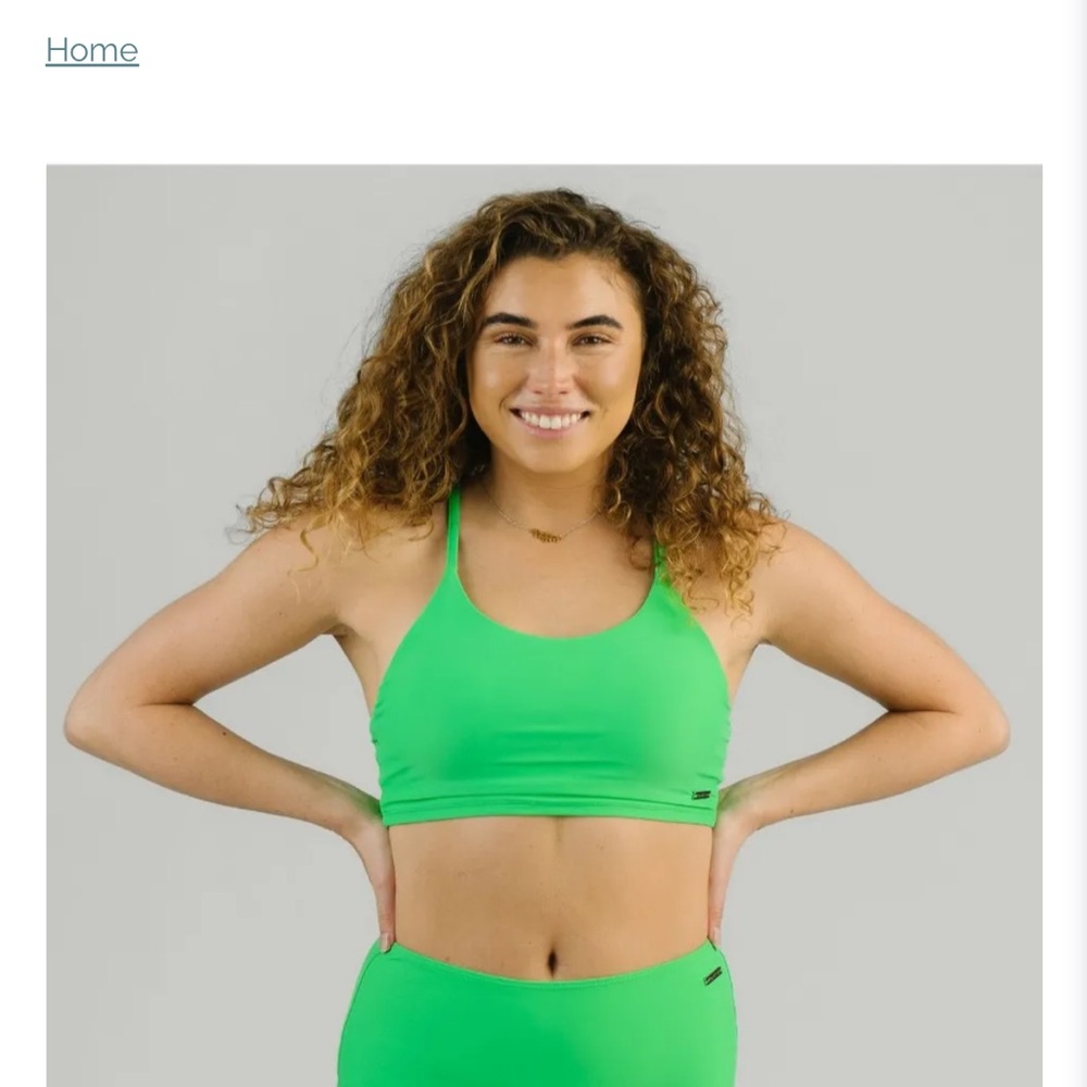 ZYIA Green Cape May Bikini Top